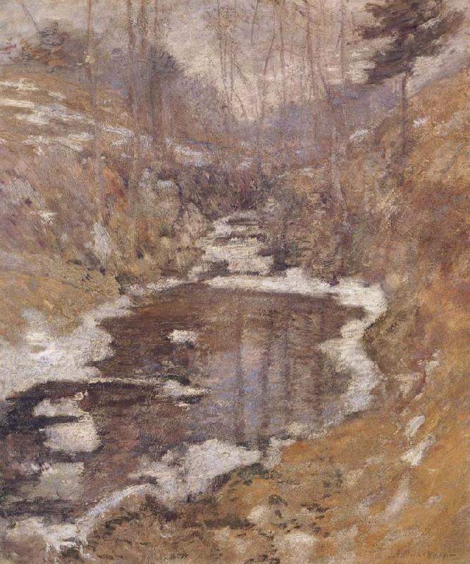 John Henry Twachtman Hemlock Pool oil painting image